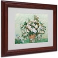 thumbnail image 1 of Trademark Fine Art "Roses 1890" Canvas Art by Vincent van Gogh, Wood Frame, 1 of 1