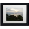 thumbnail image 1 of Trademark Fine Art "Roses in Bloom Along the Lake" Canvas Art by Kurt Shaffer, White Matte, Black Frame, 1 of 1