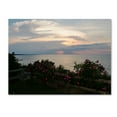 thumbnail image 1 of Trademark Fine Art "Roses in Bloom Along the Lake" Canvas Art by Kurt Shaffer, 1 of 3
