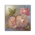thumbnail image 1 of Trademark Fine Art 'Roses on Blue II Crop' Canvas Art by Peter McGowan, 1 of 3