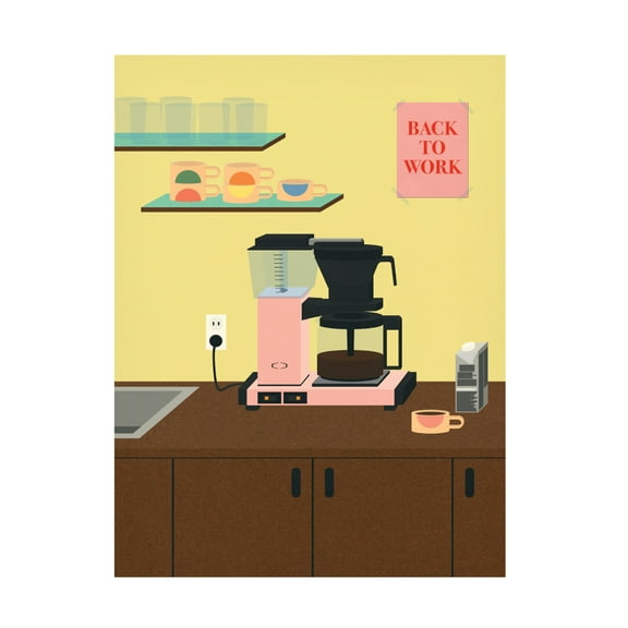 Trademark Fine Art Rosi Feist Back To Work Canvas Wall Art