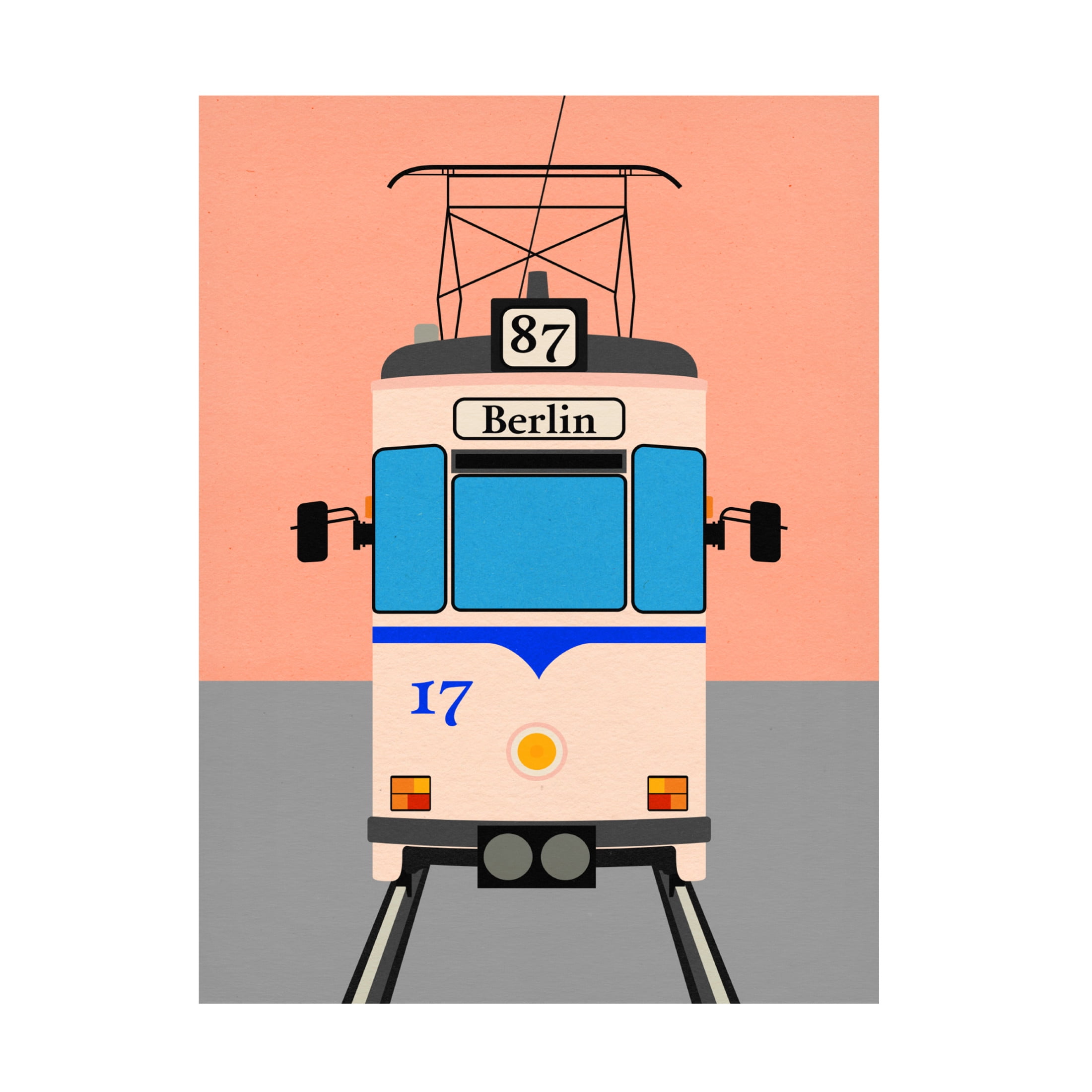Trademark Fine Art Rosi Feist Berlin Tram Canvas Wall Art