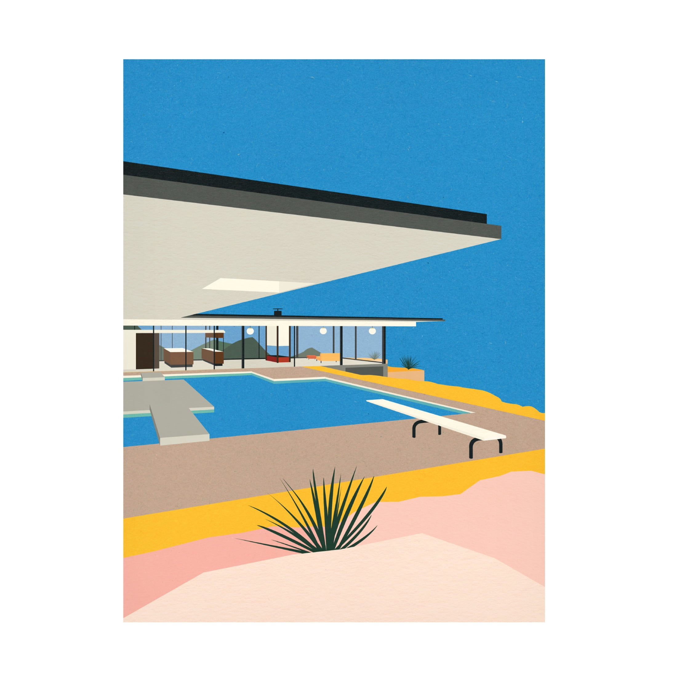 Trademark Fine Art Rosi Feist  La Stahl House Canvas Wall Art