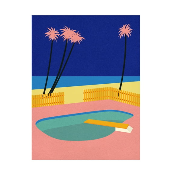 Trademark Fine Art Rosi Feist Malibu Beach Canvas Wall Art