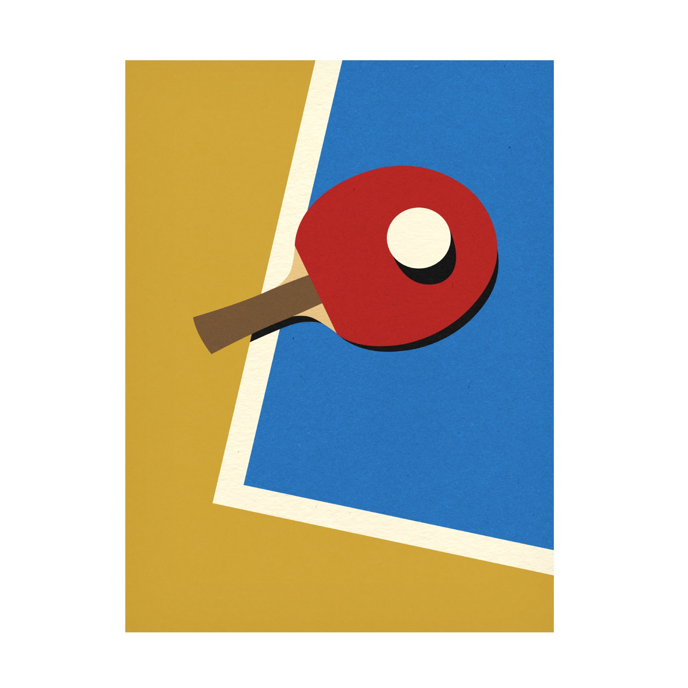 Trademark Fine Art Rosi Feist Table Tennis Team Red Canvas Wall Art