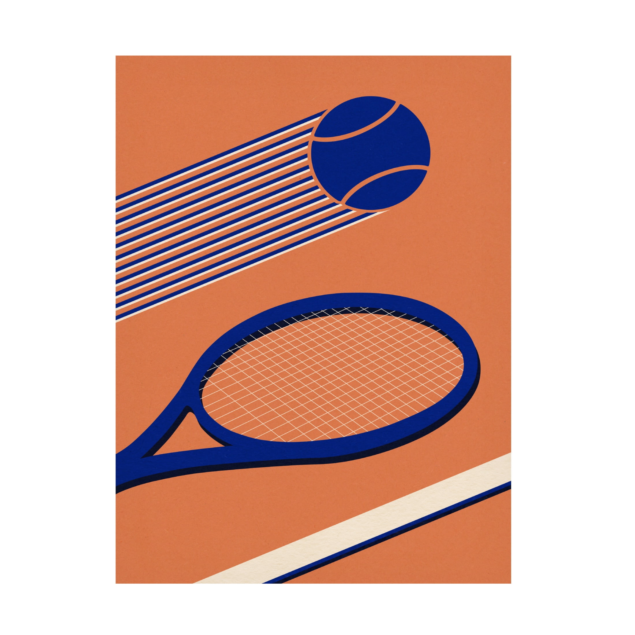 Trademark Fine Art Rosi Feist Tennis 80s Canvas Wall Art