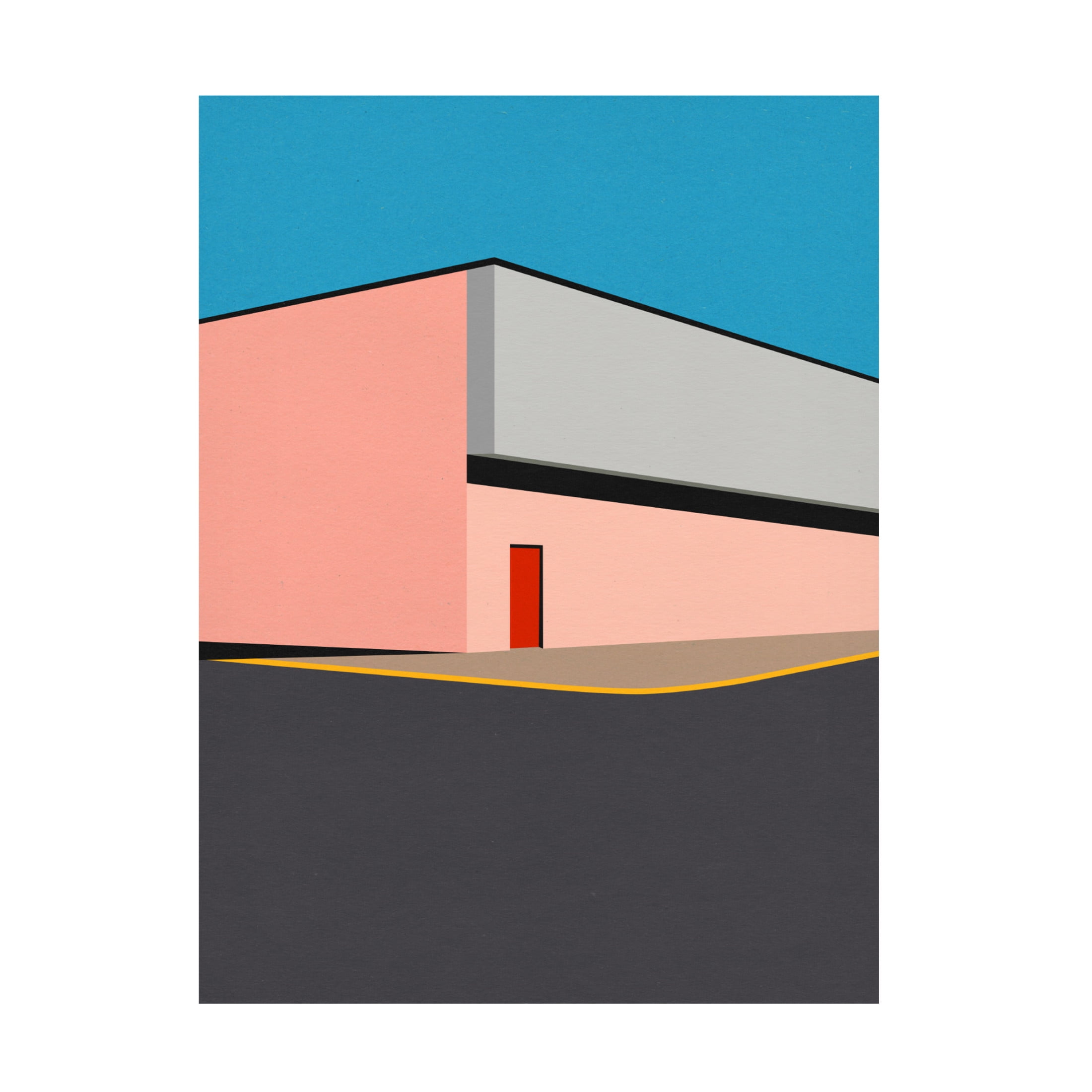 Trademark Fine Art Rosi Feist  Warehouse Illustration Canvas Wall Art