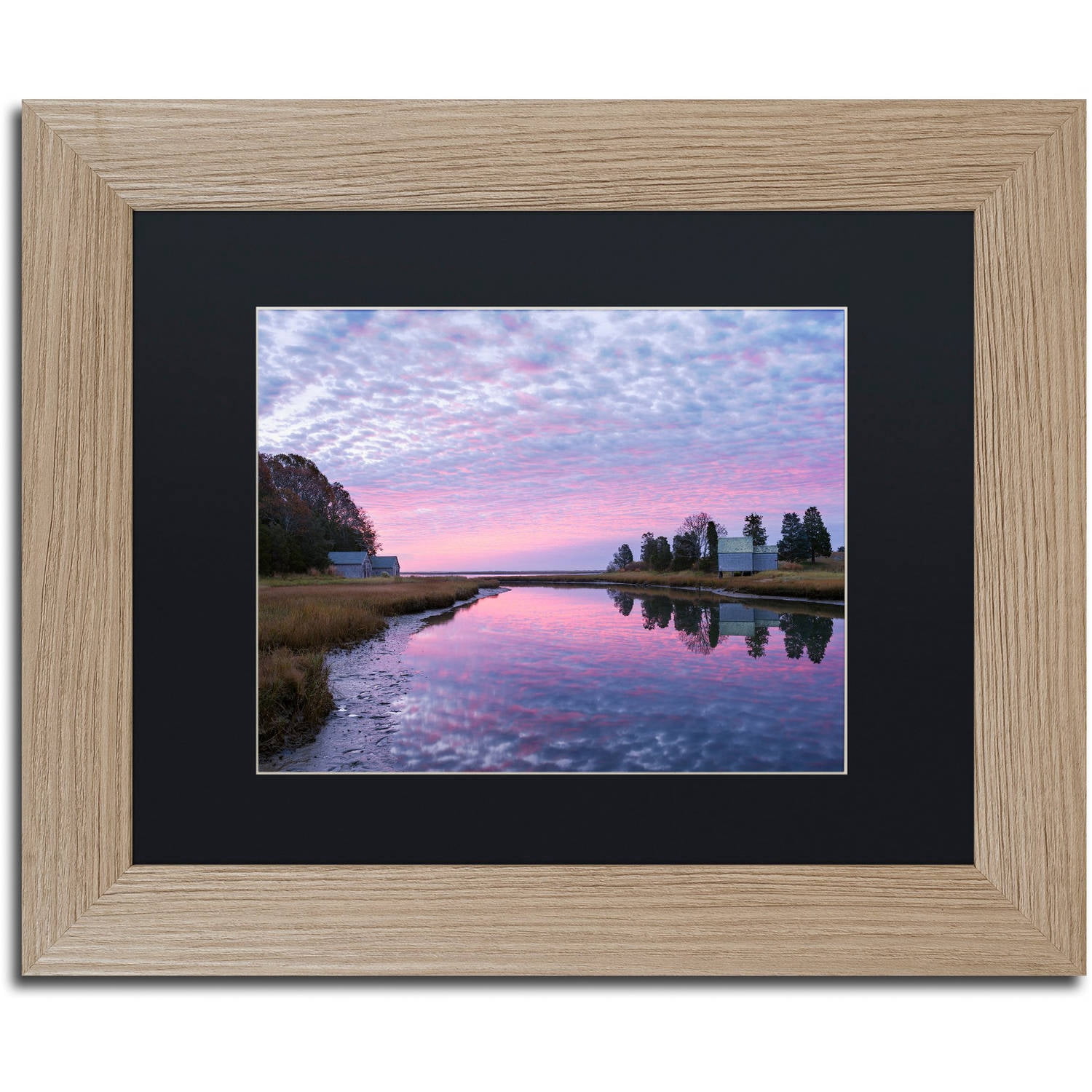Trademark Fine Art "Rosy Billow" Canvas Art by Michael Blanchette Photography Black Matte, Birch Frame