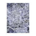 thumbnail image 1 of Trademark Fine Art 'Rotterdam Netherlands City Map Blue' Canvas Art by Michael Tompsett, 1 of 3