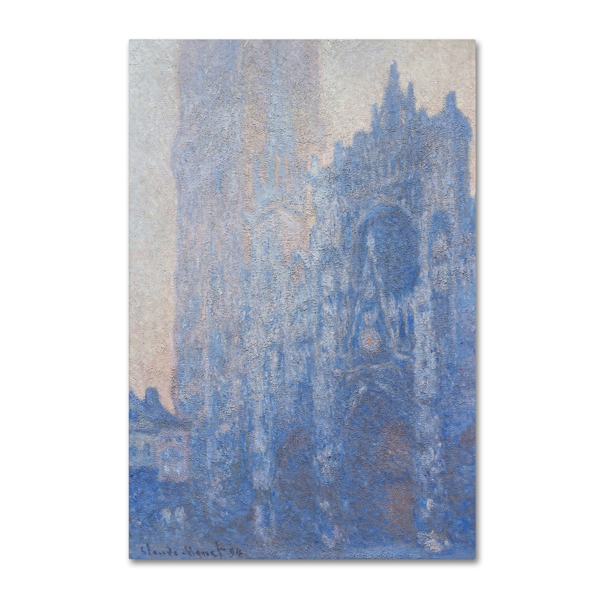 Trademark Fine Art 'Rouen Cathedral Facade' Canvas Art by Monet
