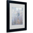 thumbnail image 1 of Trademark Fine Art "Rouen Cathedral West Facade 1894" Canvas Art by Claude Monet, Black Frame, 1 of 1