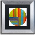 thumbnail image 1 of Trademark Fine Art "Round" Canvas Art by Michelle Calkins, Black Matte, Silver Frame, 1 of 1