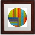 thumbnail image 1 of Trademark Fine Art "Round" Canvas Art by Michelle Calkins, White Matte, Wood Frame, 1 of 4