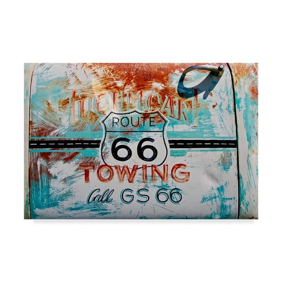 Trademark Fine Art 'Route 66 Towing' Canvas Art by American School
