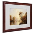 thumbnail image 1 of Trademark Fine Art "Rowing Out of a Cove 1878" Framed Canvas Art by Jasper Cropsey, 1 of 5