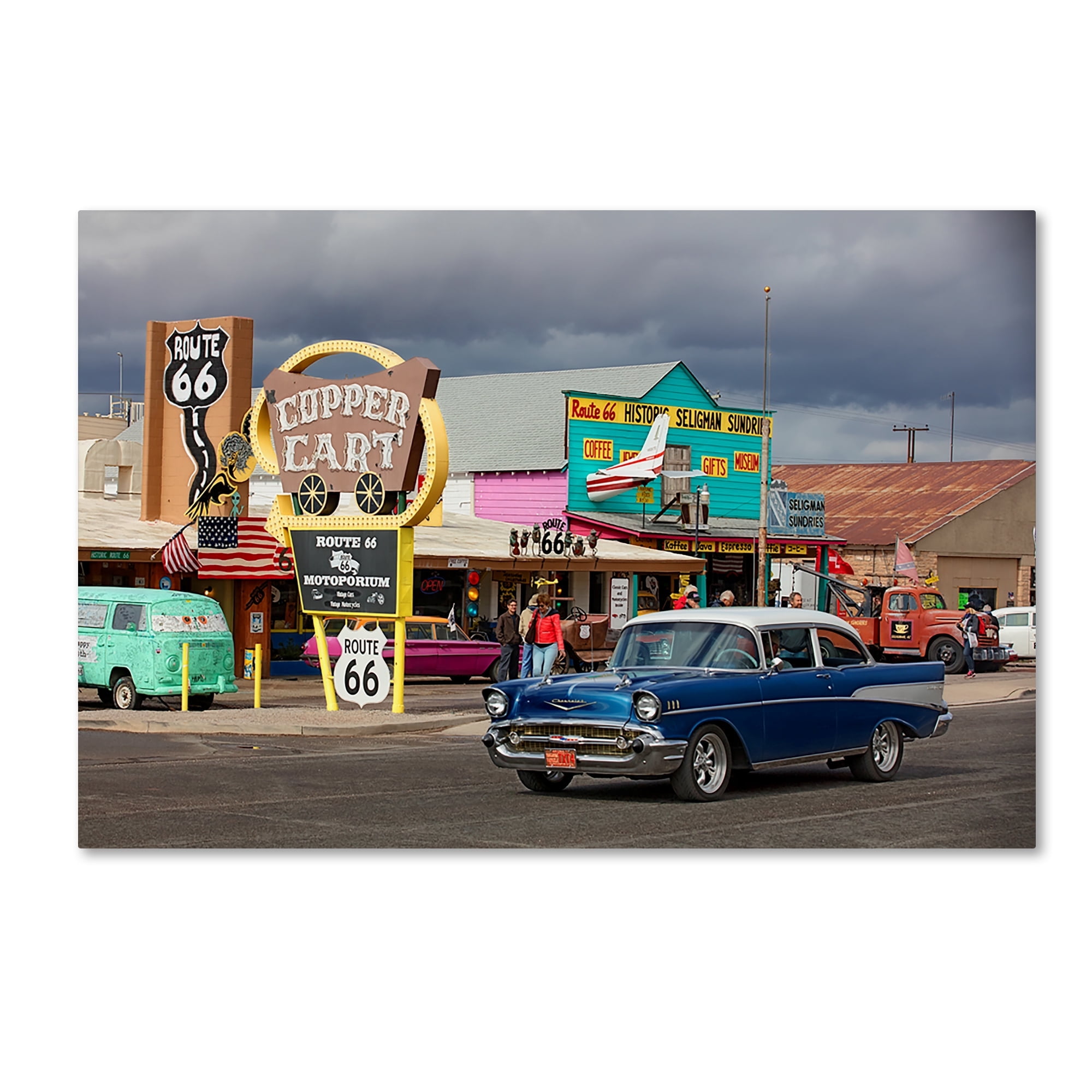 Trademark Fine Art 'Rt 66 Fun Run Seligman' Canvas Art by Mike Jones Photo