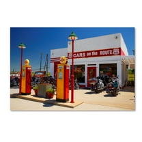Trademark Fine Art 'Rt 66 Kansas Kanotex' Canvas Art by Mike Jones Photo