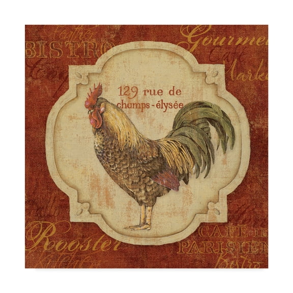 Trademark Fine Art 'Rue De Rooster IV' Canvas Art by Lisa Audit