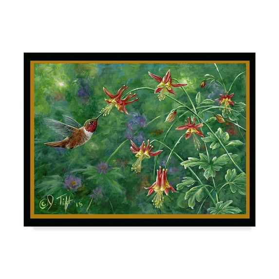 Trademark Fine Art 'Rufous Hummingbird' Canvas Art by Jeff Tift