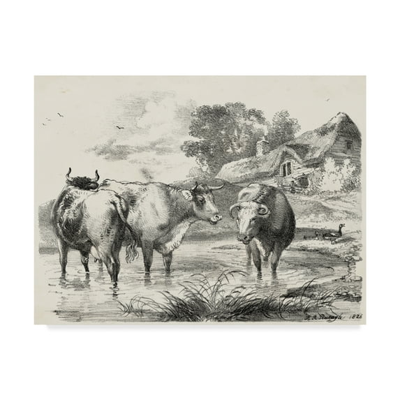 Trademark Fine Art 'Rural Charms I' Canvas Art by Unknown