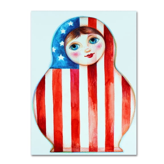 Trademark Fine Art 'Russian Doll' Canvas Art by Oxana Ziaka