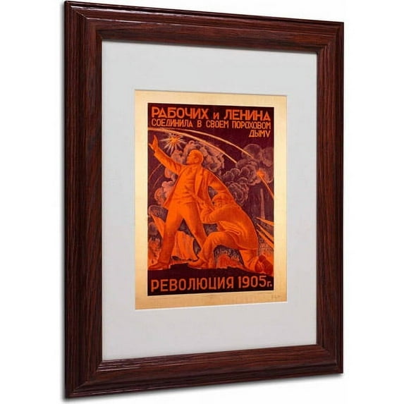 Trademark Fine Art "Russian Revolution" Canvas Art by Alexander Samokhvalov, Wood Frame