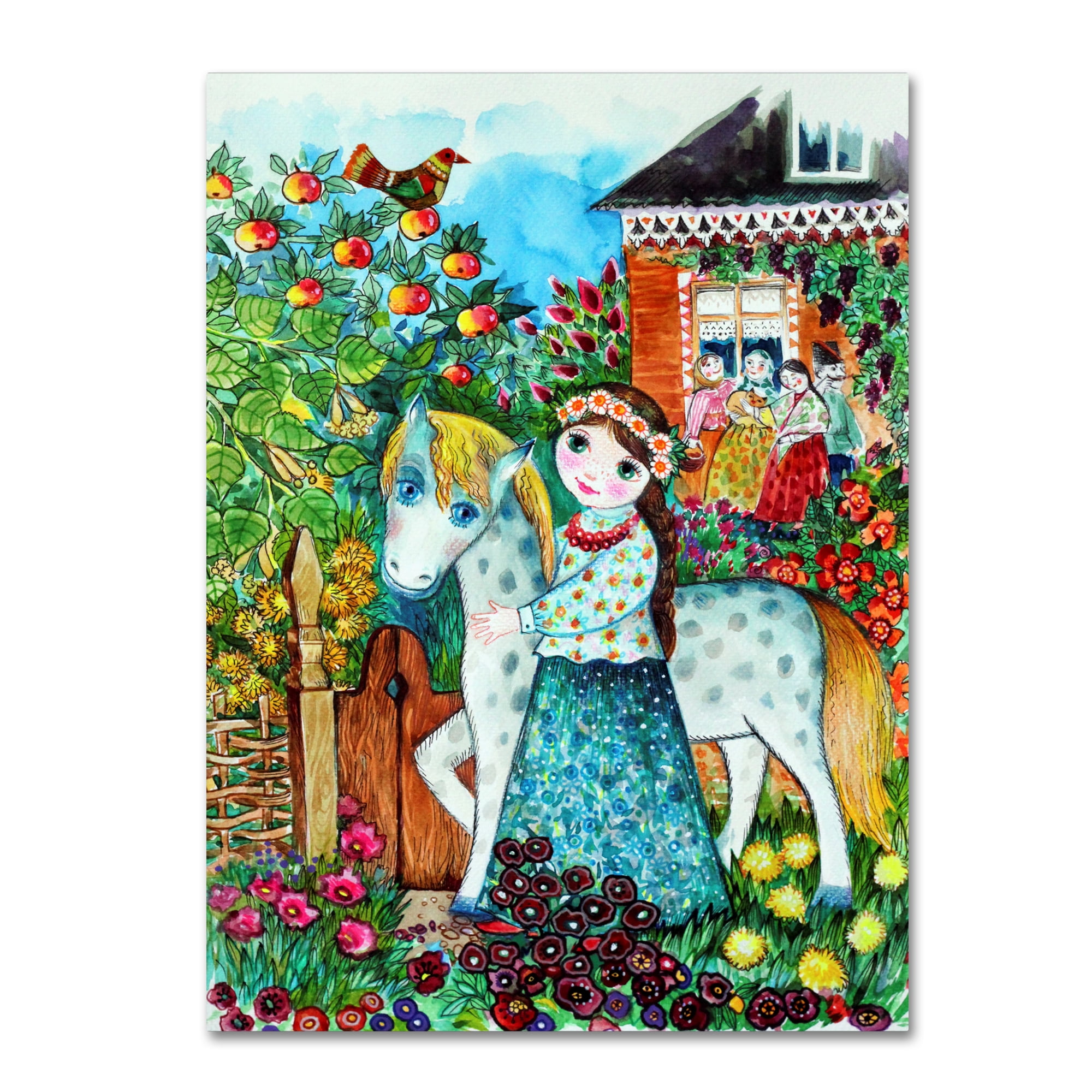 Trademark Fine Art 'Russian Summer' Canvas Art by Oxana Ziaka