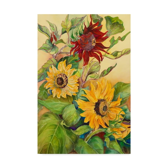 Trademark Fine Art 'Rust Sunflower' Canvas Art by Joanne Porter
