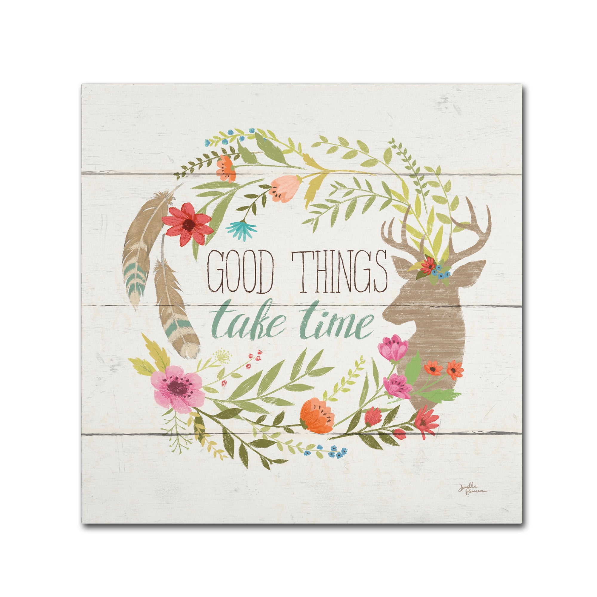 Trademark Fine Art 'Rustic Bloom III' Canvas Art by Janelle Penner