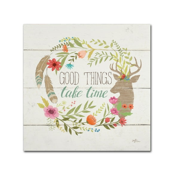 Trademark Fine Art 'Rustic Bloom III' Canvas Art by Janelle Penner