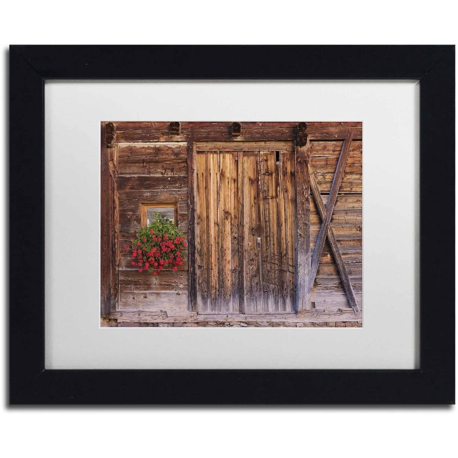 Trademark Fine Art 'Rustic Charm' Canvas Art by Michael Blanchette Photography, White Matte, Black Frame
