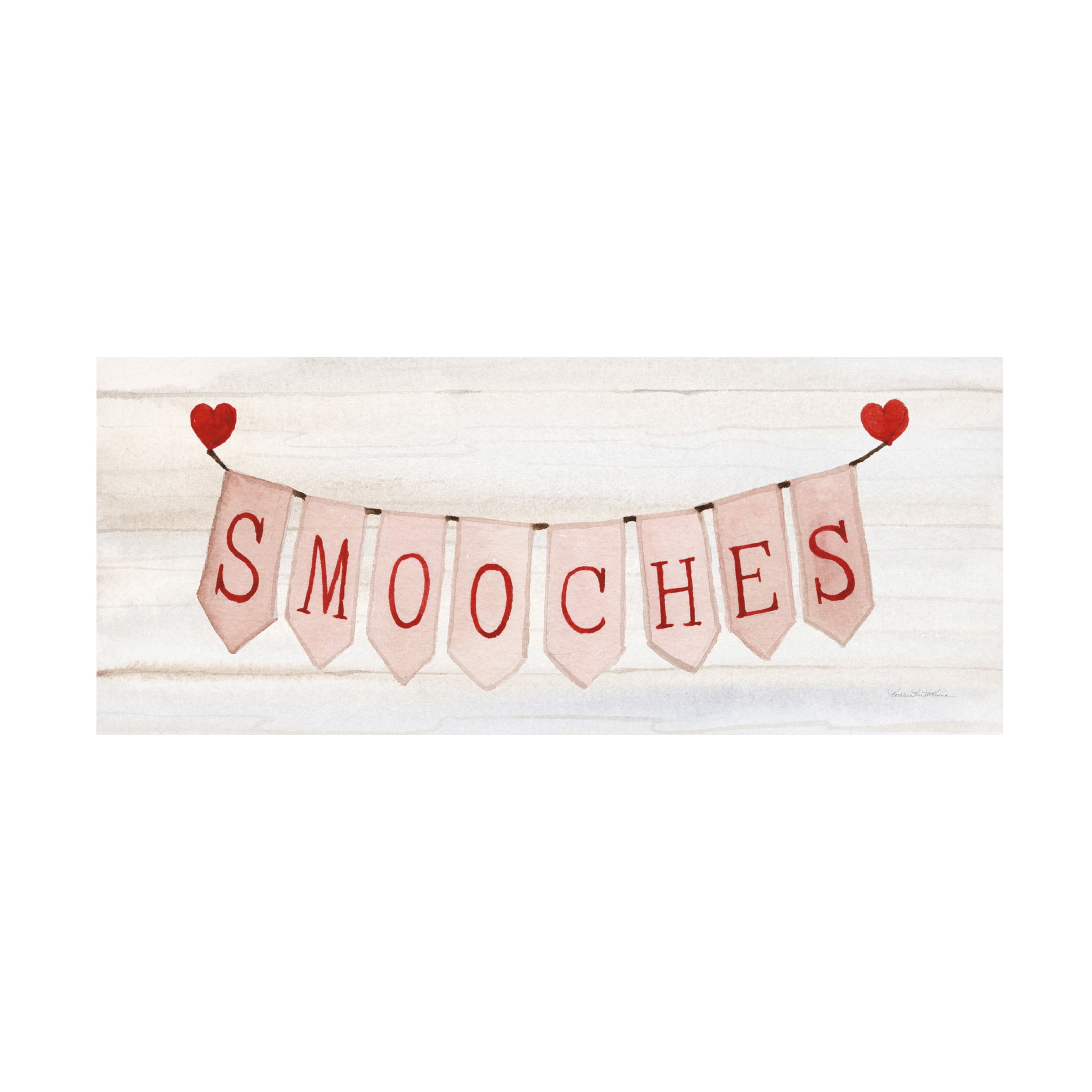 Trademark Fine Art 'Rustic Valentine Banner III' Canvas Art by Kathleen Parr McKenna
