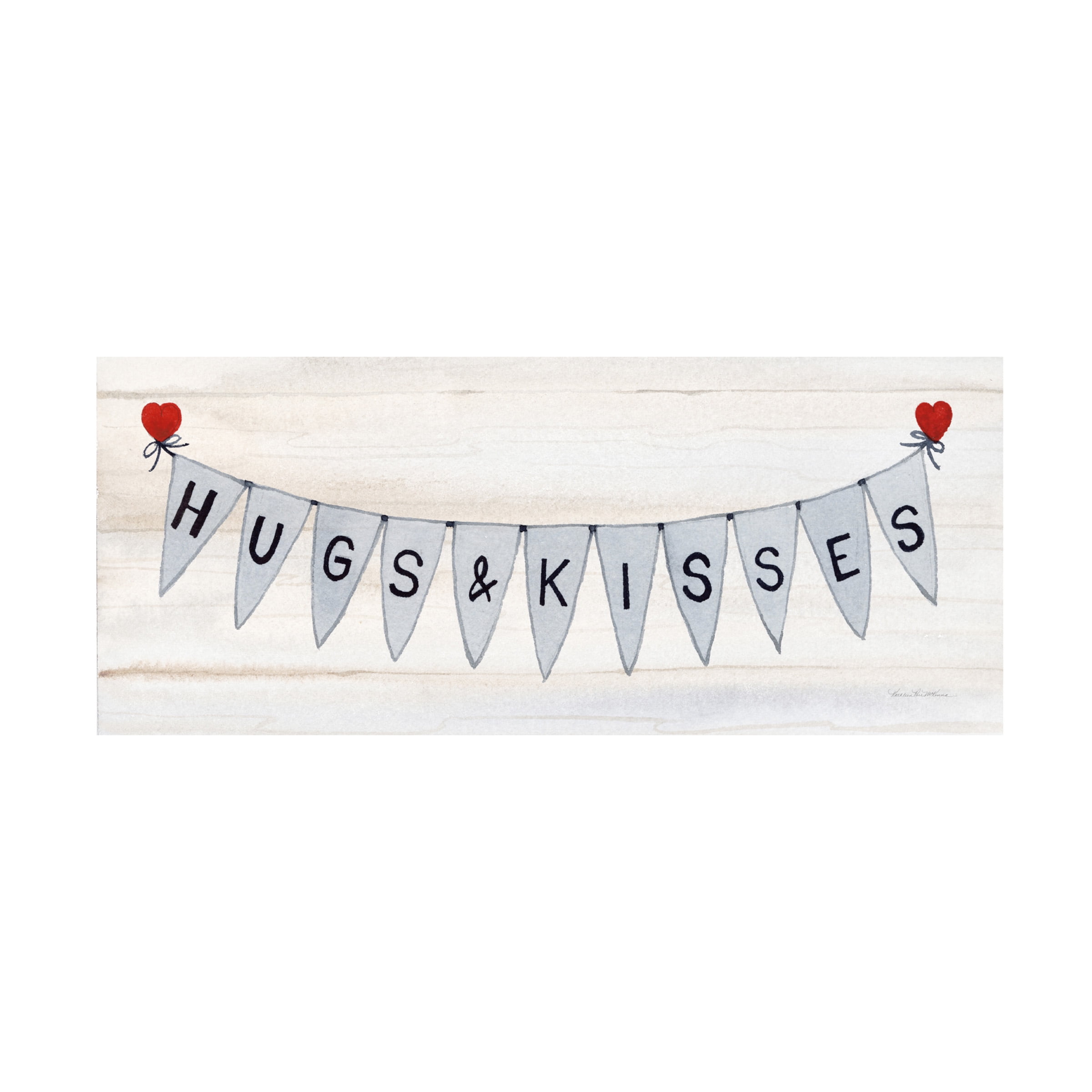 Trademark Fine Art 'Rustic Valentine Banner IV' Canvas Art by Kathleen Parr McKenna