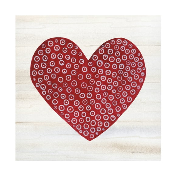 Trademark Fine Art 'Rustic Valentine Heart III' Canvas Art by Kathleen Parr McKenna