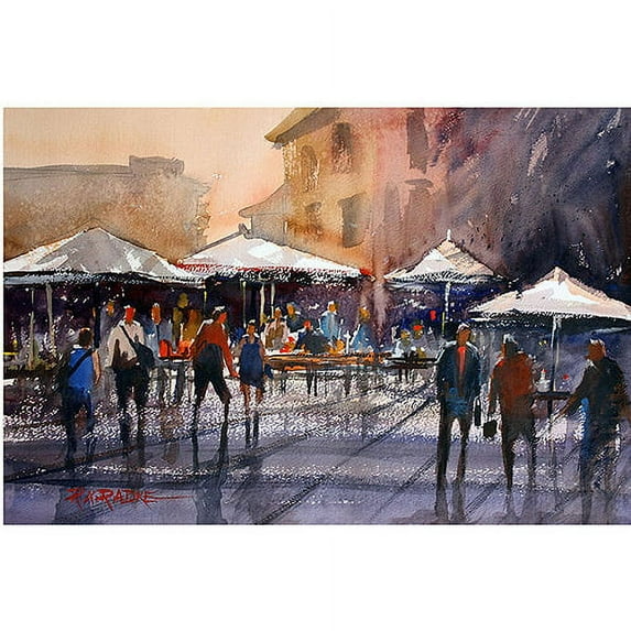 Trademark Fine Art Ryan Radke 'Outdoor Market-Rome' Canvas Art 22x32 Inches