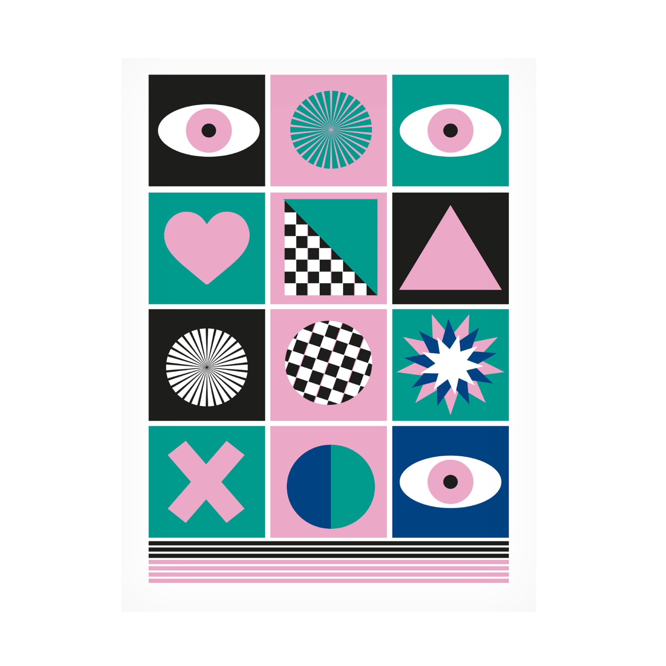 Trademark Fine Art SERGIO ORTIZ GEOMETRIC III Canvas Wall Art