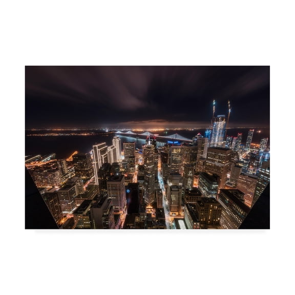 Trademark Fine Art 'SF Look Down' Canvas Art by Bruce Gett
