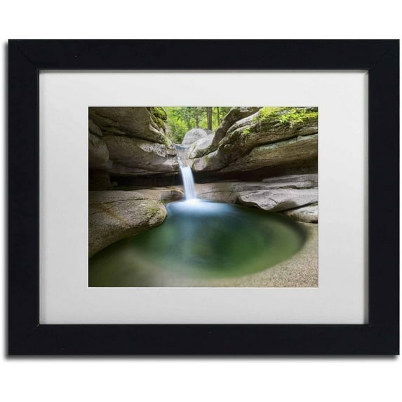 Trademark Fine Art 'Sabbaday Green Pool' Canvas Art by Michael Blanchette Photography, White Matte, Black Frame