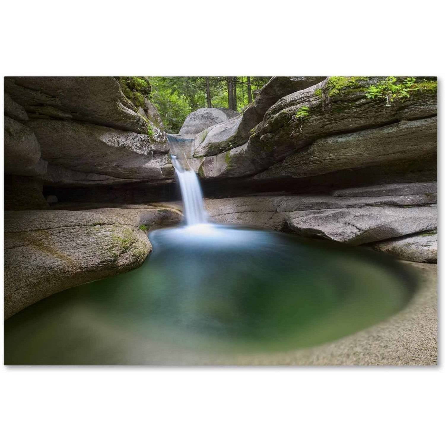 Trademark Fine Art Michael Blanchette Photography Sabbaday Green Pool Canvas Wall Art - 16x24