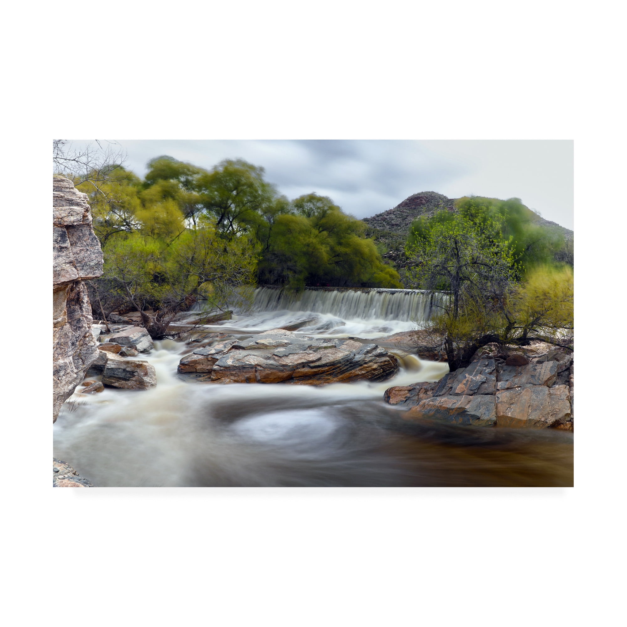 Trademark Fine Art 'Sabino Canyon Falls' Canvas Art by Mitch Catanzaro