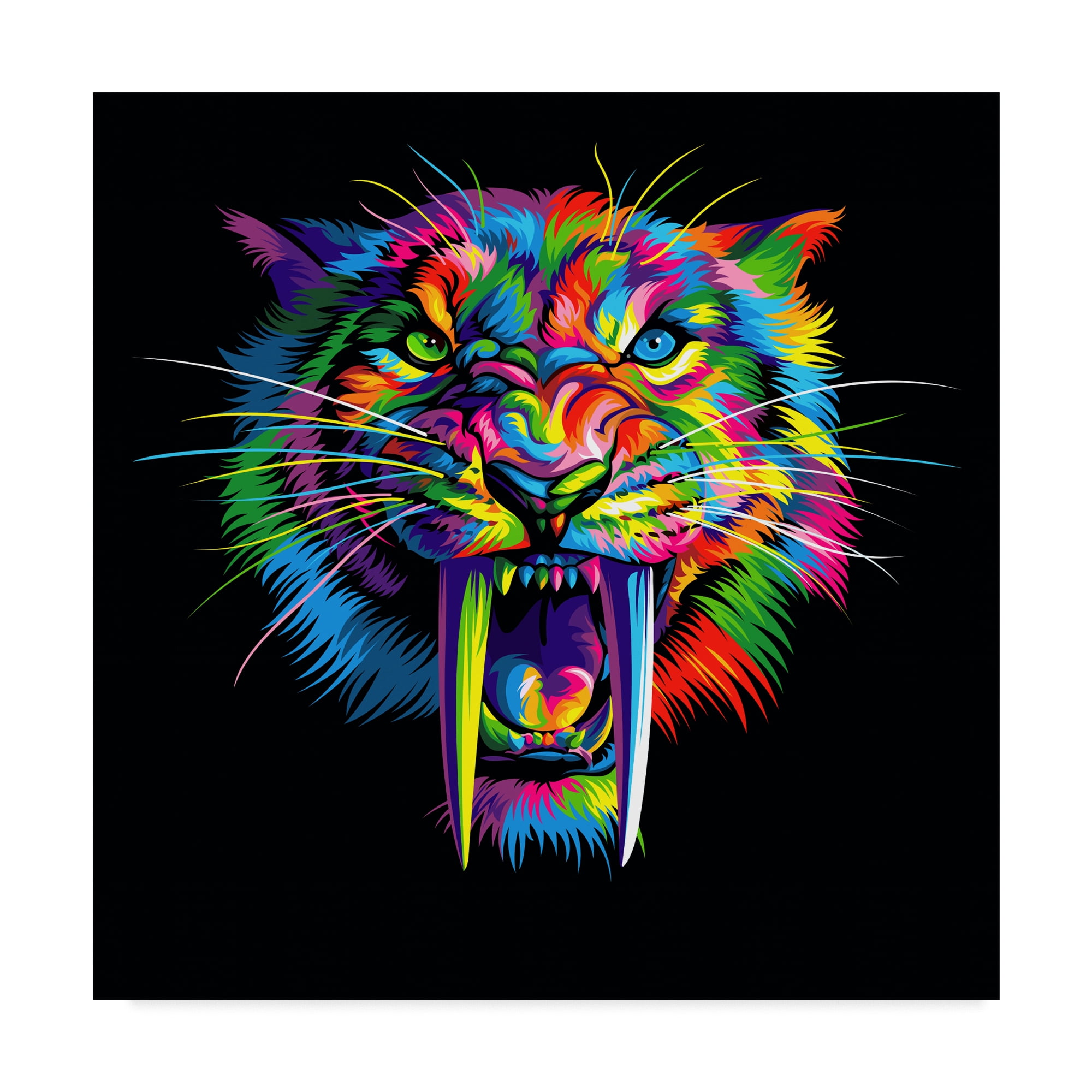 Trademark Fine Art 'Sabretooth' Canvas Art by Bob Weer