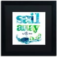 thumbnail image 1 of Trademark Fine Art "Sail Away With Me" Canvas Art by Lisa Powell Braun, Black Matte, Black Frame, 1 of 4