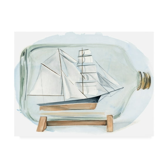 Trademark Fine Art 'Sail the Seas I' Canvas Art by Jennifer Paxton Parker