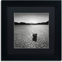 Trademark Fine Art "Sailing Stone" Canvas Art by Dave MacVicar, Black Matte, Black Frame