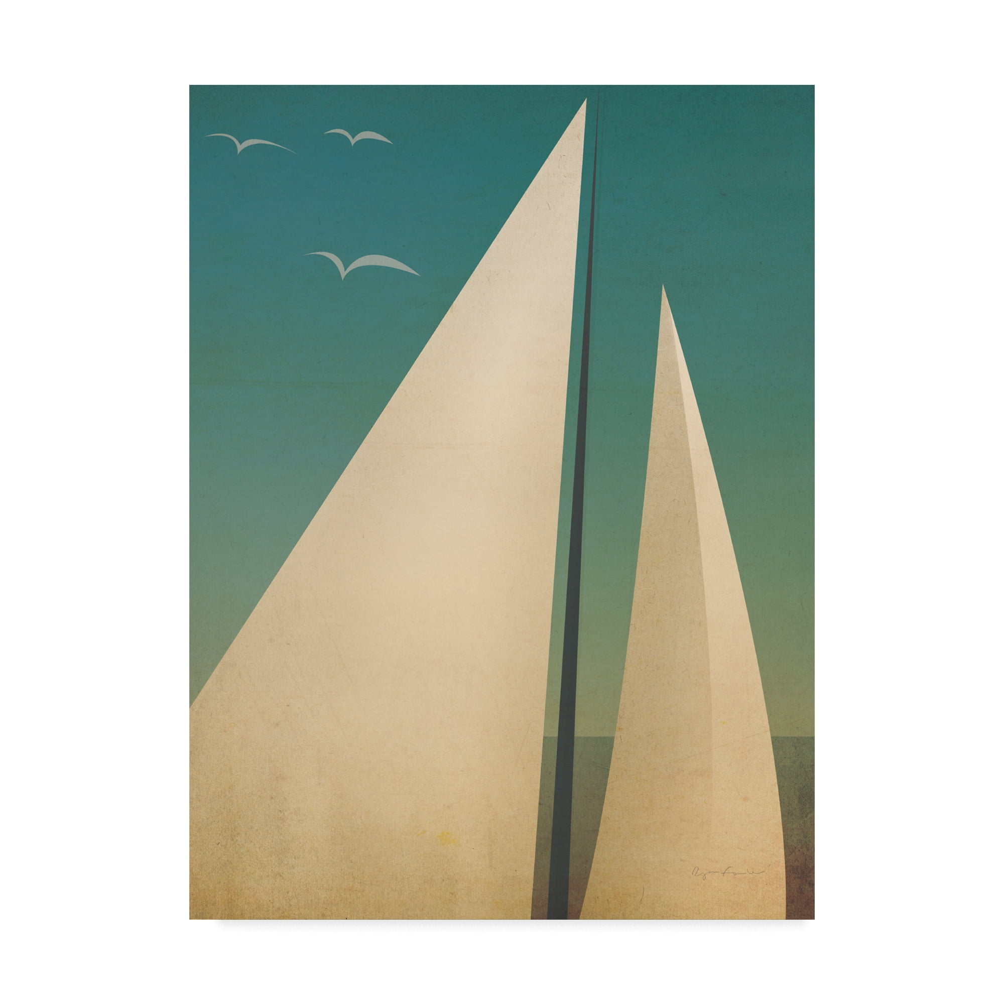 Trademark Fine Art 'Sails I' Canvas Art by Ryan Fowler