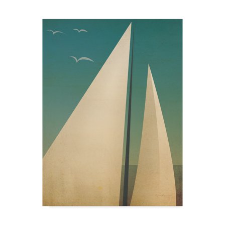 Trademark Fine Art 'Sails I' Canvas Art by Ryan Fowler