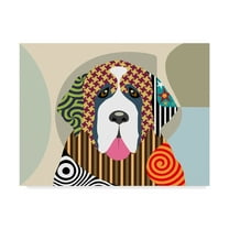 Trademark Fine Art 'Saint Bernard' Canvas Art by Lanre Adefioye