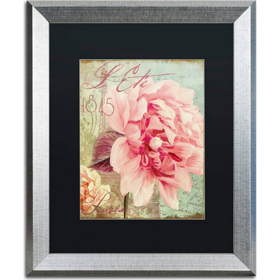 Trademark Fine Art "Saisons III" Canvas Art by Color Bakery, Black Matte, Silver Frame