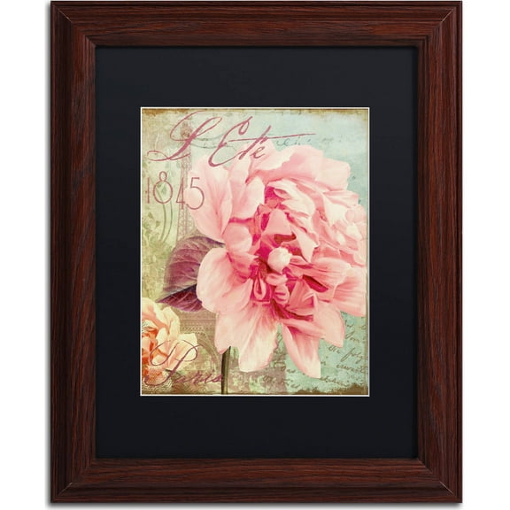 Trademark Fine Art "Saisons III" Canvas Art by Color Bakery, Black Matte, Wood Frame