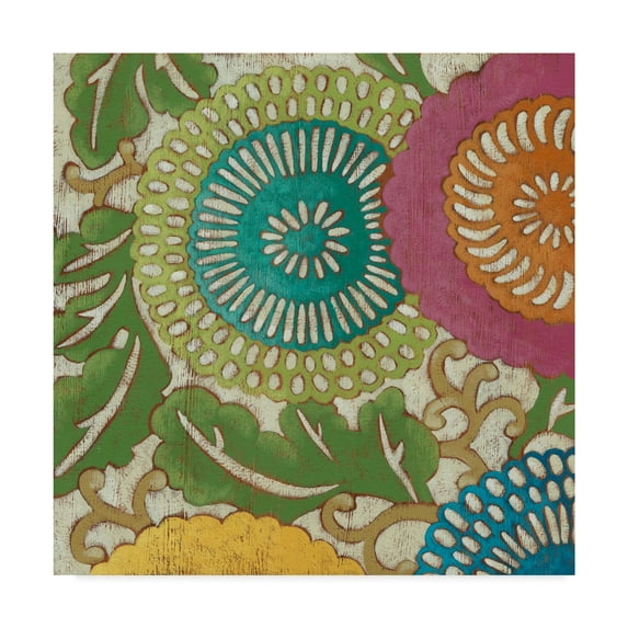 Trademark Fine Art 'Sakura Blossoms I' Canvas Art by Chariklia Zarris